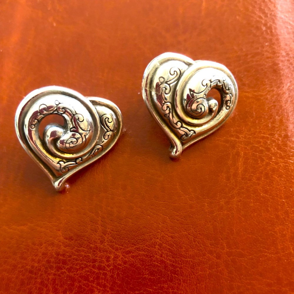 Brighton heart post earrings